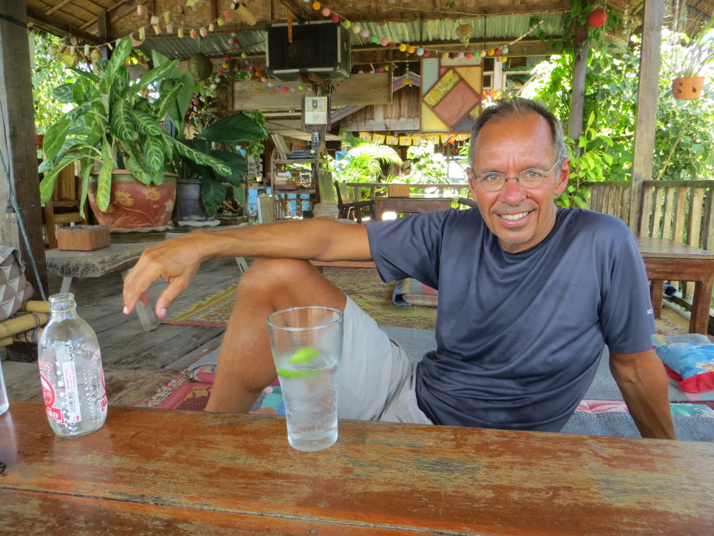 Jim doing his laid back best at lunch today