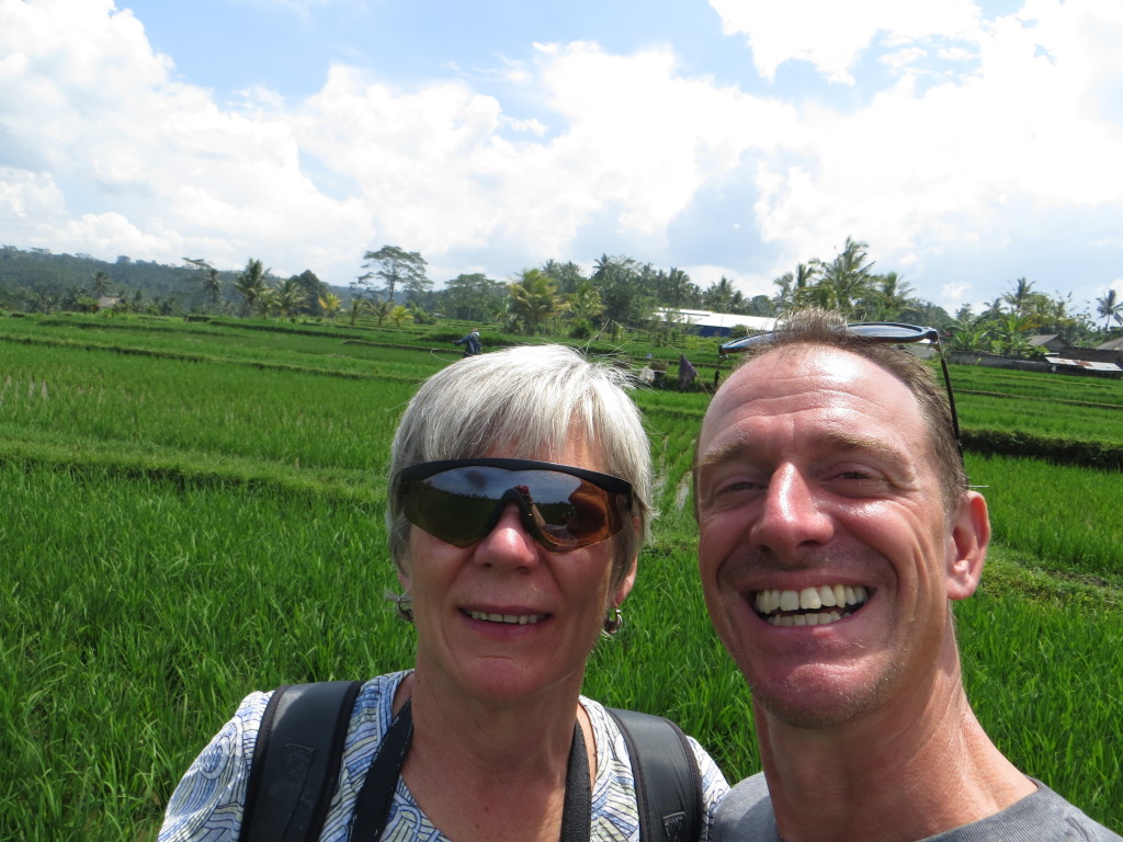 And a nice selfie of my friend Jean and Mark out in a rice field