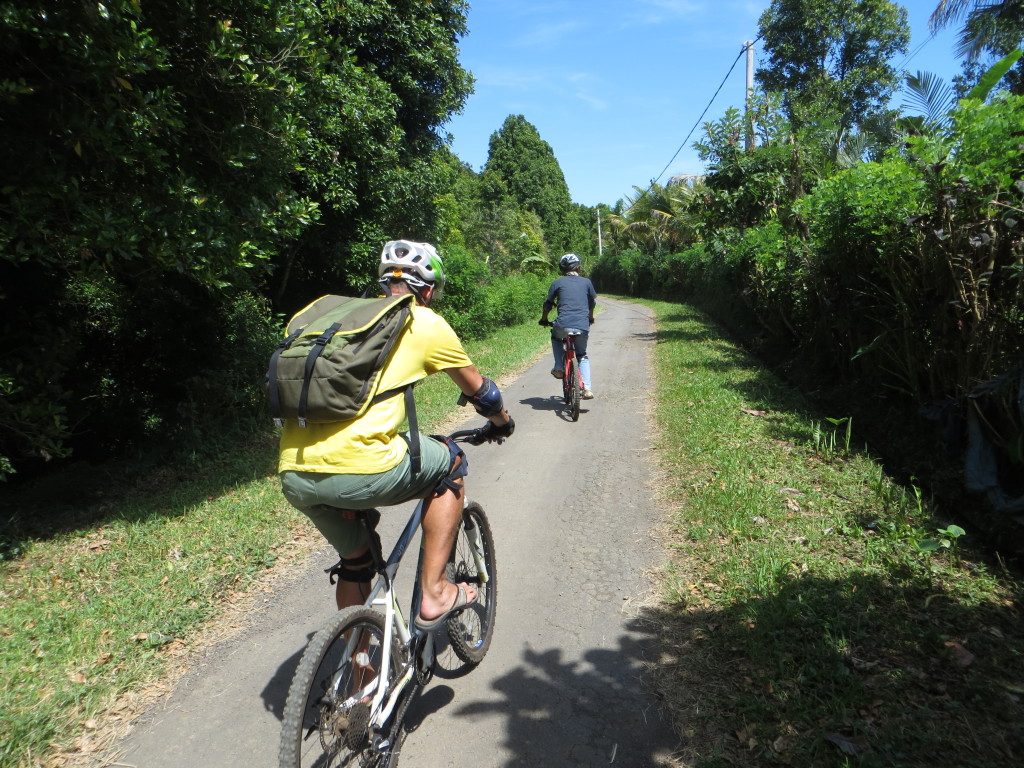 This was the paved part of the bike trip - much easier than the rough trails at the start