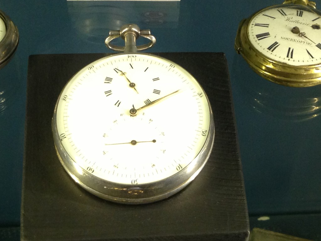 One of the museums we went to was a private collection of some dead rich guy who collected stuff. The coin collection was really something; coins from Carthage and the entire Roman history. My favorite, though, was this watch from revolutionary France. Note that it uses 10 hours and 100 minutes. Very intuitive, but it never really caught on.