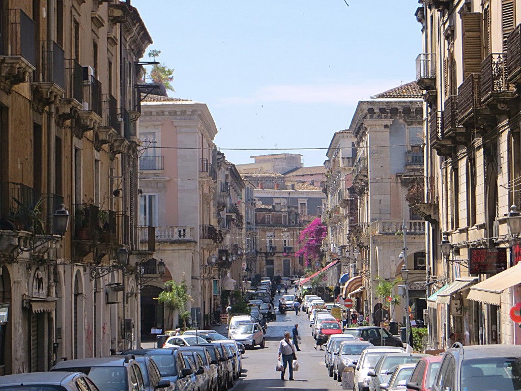The grand baroque streets of Catania