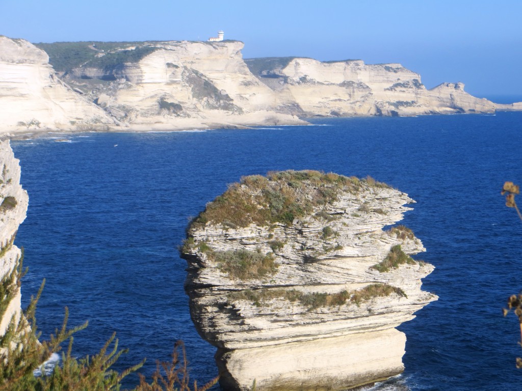 On our first afternoon in Bonifacio we hiked maybe three miles out along these cliffs, out to the lighthouse and beyond