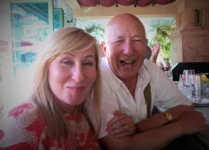 Intrepid travelers Ron and Ania at lunch in Las Vegas