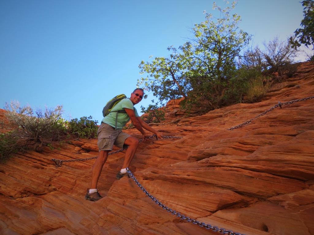 This is what some of the climb was like - definitely a challenge