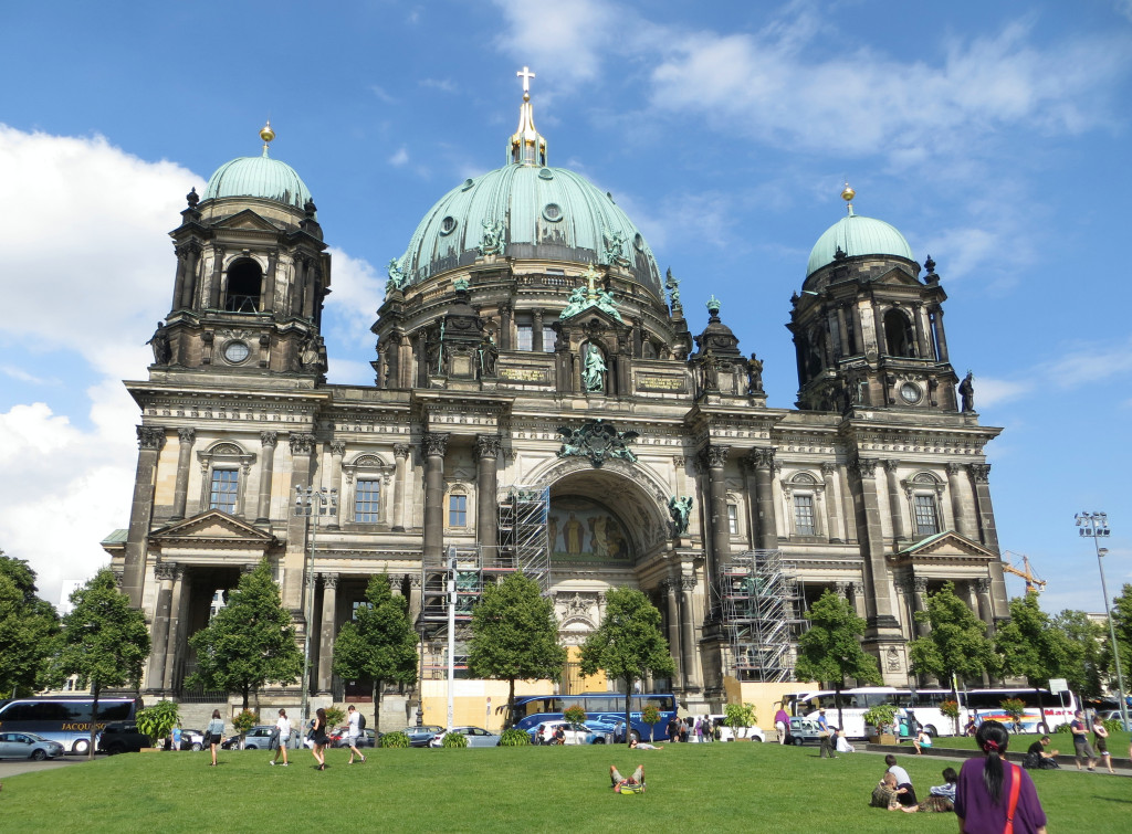 The Berlin Cathedral in all it's glory. We climbed to the top for some great views. And yes, that's a tiny speck of me "reading" in the grass afterwards.