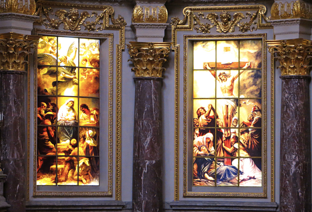 A small sample of the great stained glass inside the Berlin Cathedral