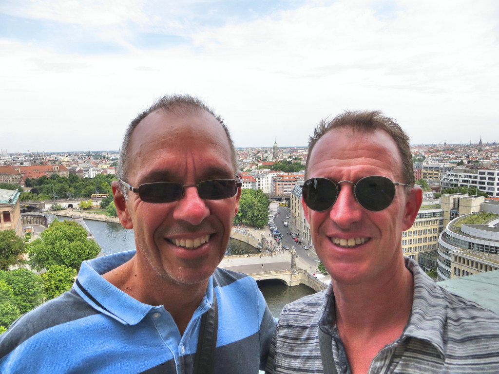 And finally, the traveloholics themselves atop the Berlin Cathedral, overlooking Museum Island