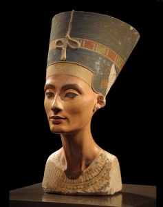 A professional photo of the stunning Nefertiti, the most beautiful 3,300-year-old woman ever.