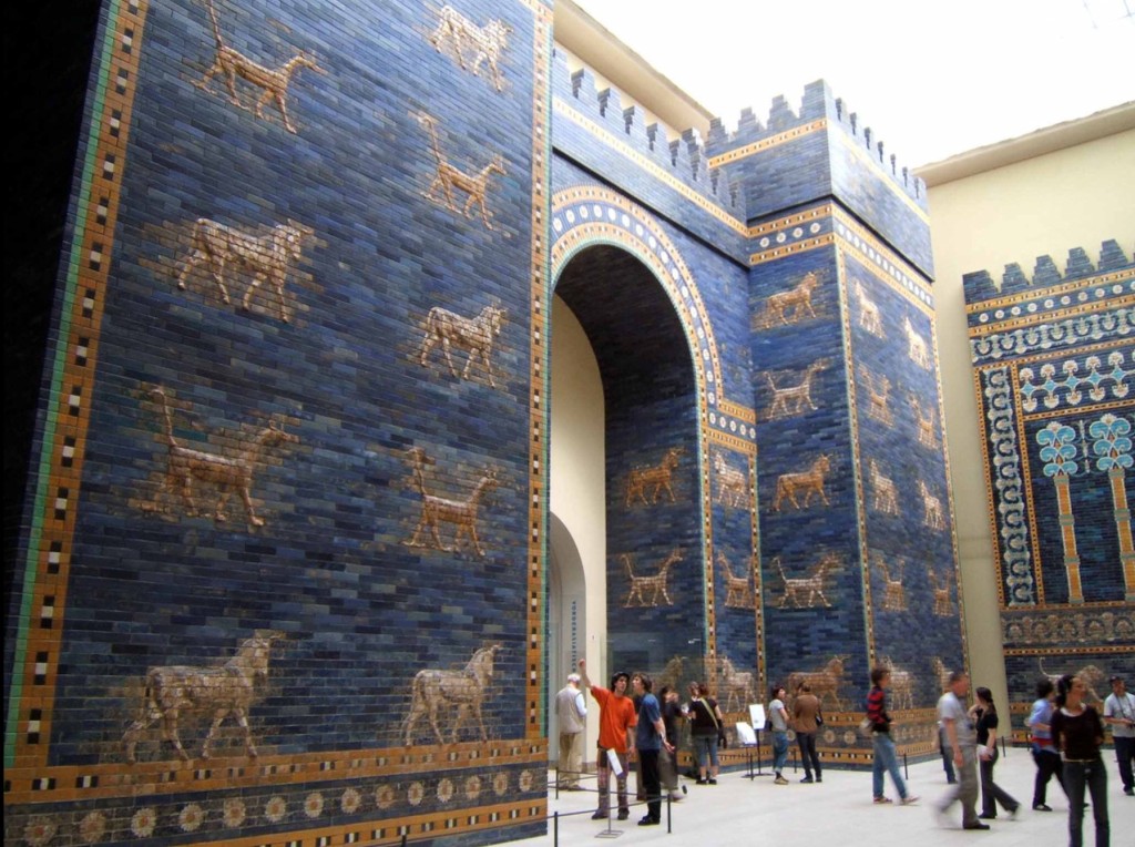 Babylon's fabulous Gates of Ishtar from the Pergamon Museum (photo shamelessly copied from Wikipedia)
