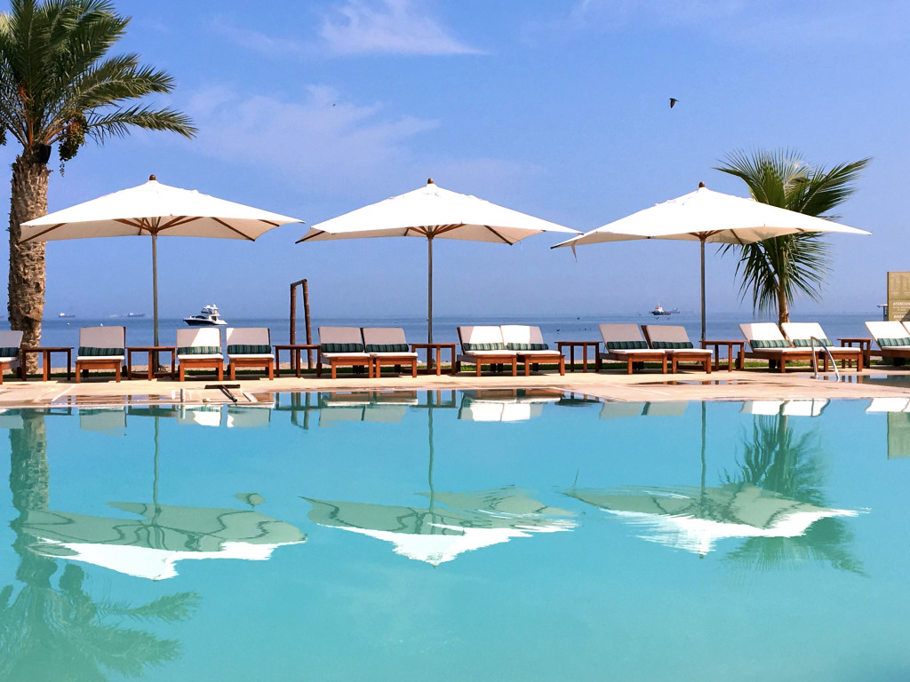 An almost deceptively beautiful shot of our hotel in Paracas. While on the coast, there was no beach for swimming so we had to settle for this pool.