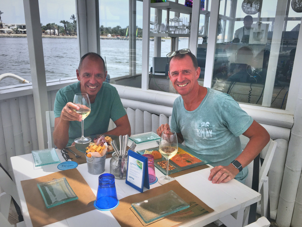Back at our civilized hotel they had a fabulous little lunch restaurant, maybe six or eight tables, that served exactly four dishes. The three we had were heavenly and the location - on a pier well out away from the shore - was beautiful.
