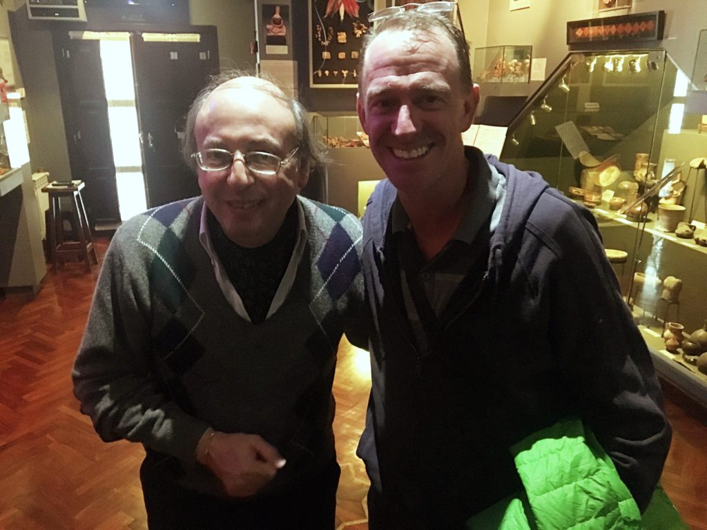 Mark with Diego, the amusing and quirky private museum guide