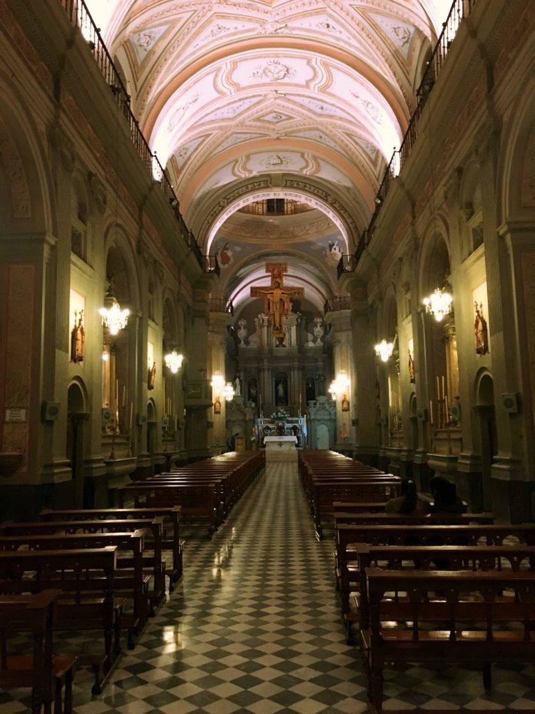 The interior of the Church of St. Francis