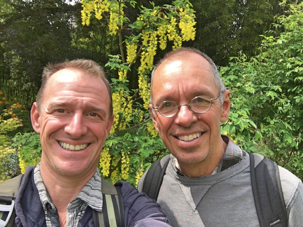 Mark & Jim selfie in Giverny. It rained that day, but we were incredibly lucky that while we were touring the gardens the weather was great.