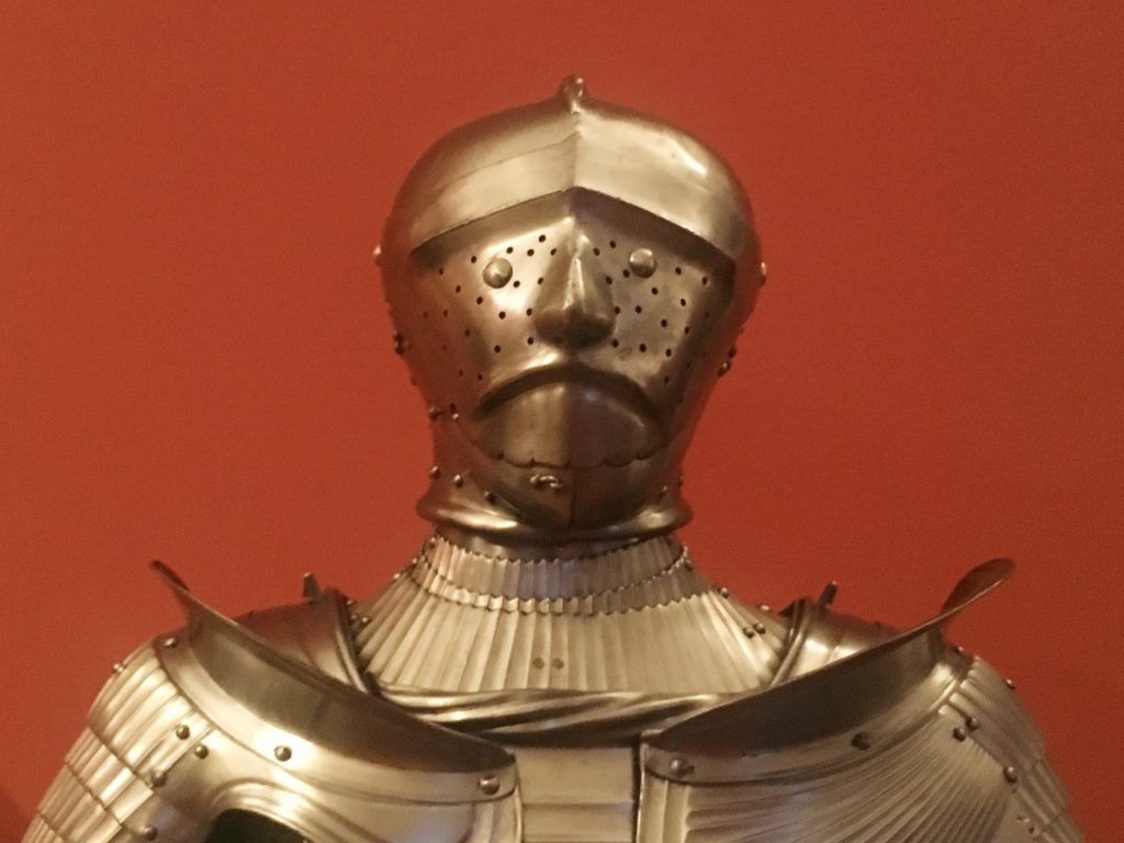 We passed pretty quickly through a museum of weapons and armor, including this strange guy
