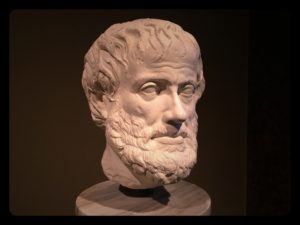 A bust of Aristotle