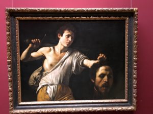 The Kunsthistorisches Museum had lots of great art, including this Caravaggio of David & Goliath