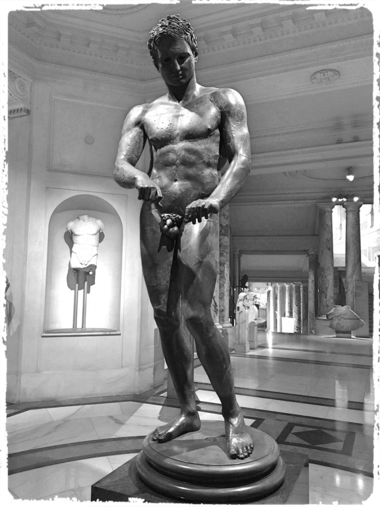 There's a museum dedicated to Ephesus, the ancient Roman city in modern-day Turkey that we visited last year. This athlete is the crowning glory, though it sort of begs the question of why it's in Vienna instead of Ephesus.