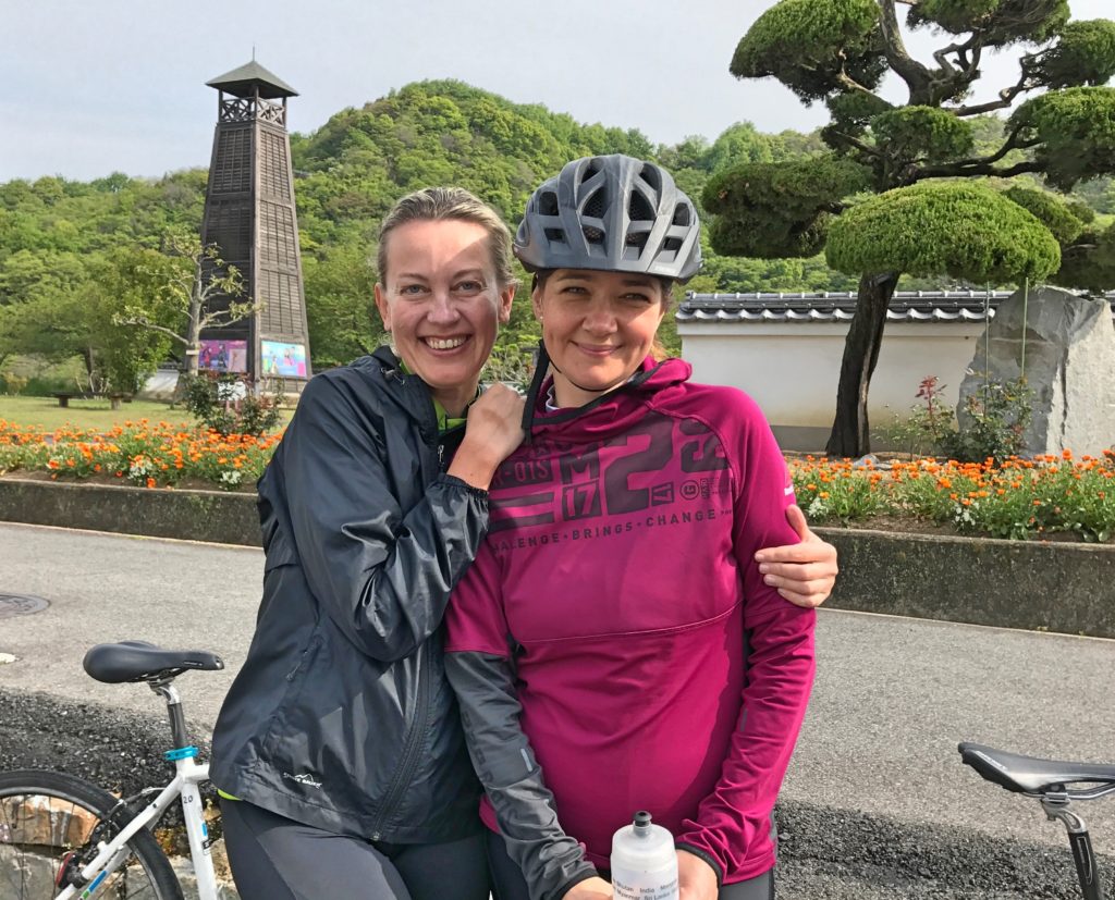 Luba & Natalia ready to set off on our last day of biking. I think we were all a little happy and a little sad at the same time.