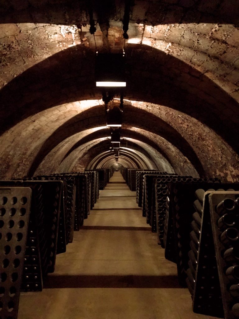 Our day trip out to Montserrat included a tour of the Pere Ventura winery. Mark & I have done a lot of wine tours over the year and we're more than a little jaded. There's only so many times I need to be shown the steel vats and the oak casks. This one was incredible, though. The architecture of the underground spaces where they store the cava (Spanish champagne) was really something, and we actually learned a lot about how it's made. Color us surprised and happy!
