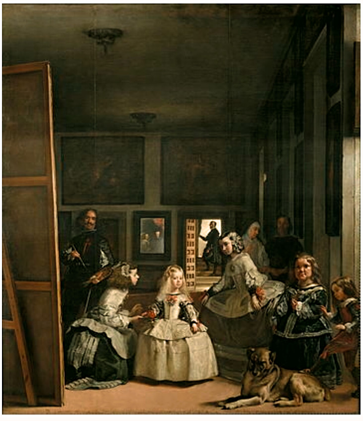 This is Las Meninas (The Maids of Honor), the most famous painting by 17th century Spanish painter Diego Velázquez. Why is it here? Read on.